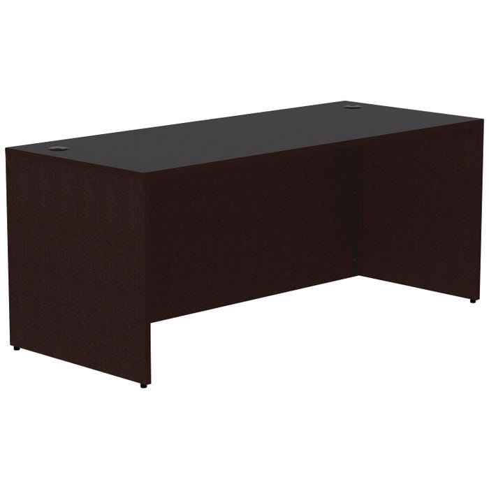 Classroom Select Rectangular Desk Shell, 72 x 30 x 29-1/2 Inches, Espresso Color