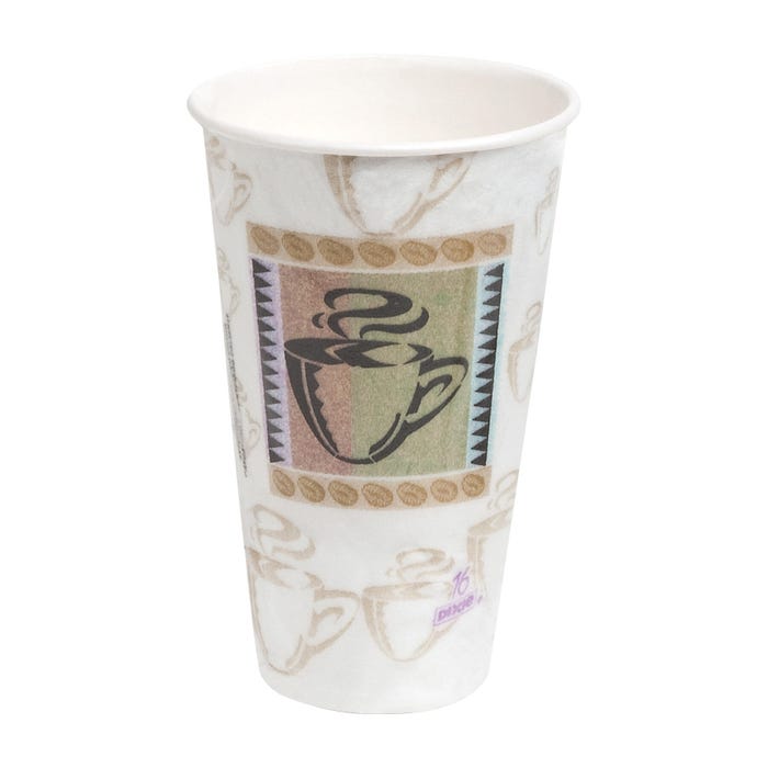 Dixie Foods Perfectouch Insulated Hot Cup, 16 oz Wise Sized, Pack of 500