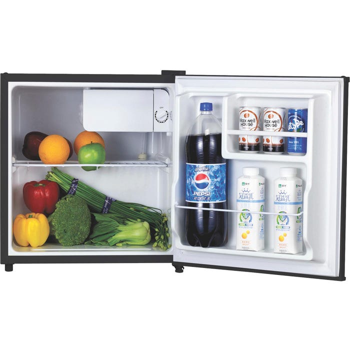 Lorell Refrigerator, 1.6 Cubic Feet, Black