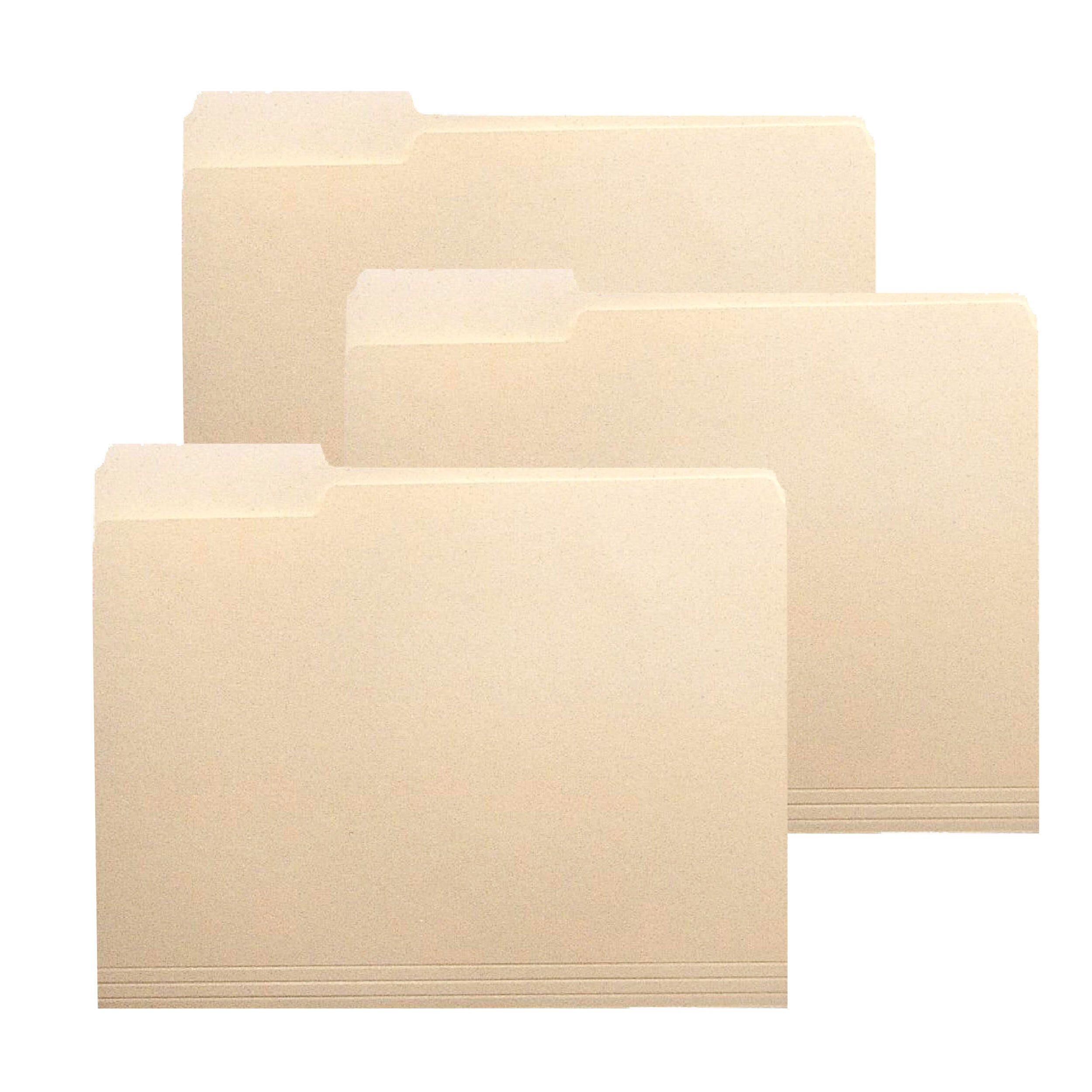 Image for School Smart Manila File Folders, Legal Size, 1/5 Cut Tabs, Pack of 100 from School Specialty