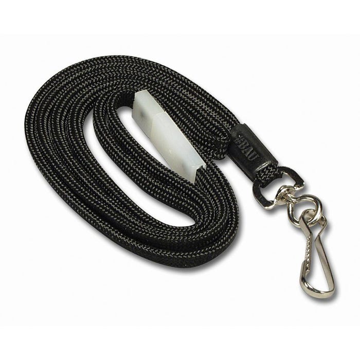 Baumgartens Sicurix Adjustable Breakaway Safety Lanyard with Hook, 36 in L X 1/4 in W, Black, Pack of 12