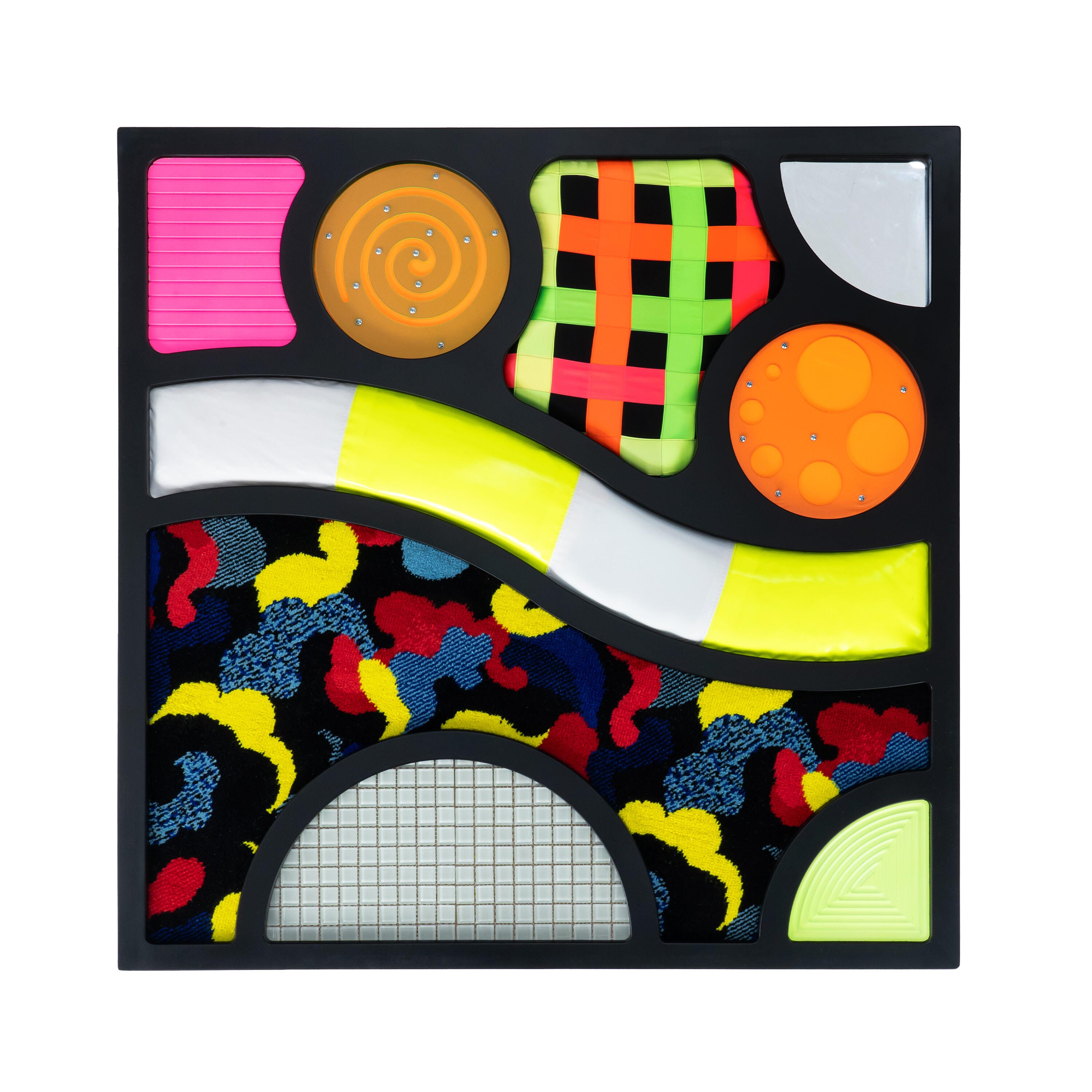 Snoezelen UV Abstract Tactile Panel, 45-1/4 x 4 x 45-1/2 Inches 22588