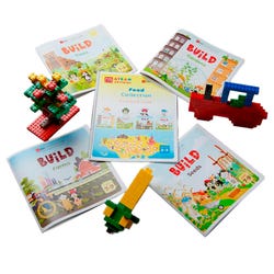 PCS Edventures BrickLAB STEAMventures 10-Student Food Collection Bundle, Grades K to 1