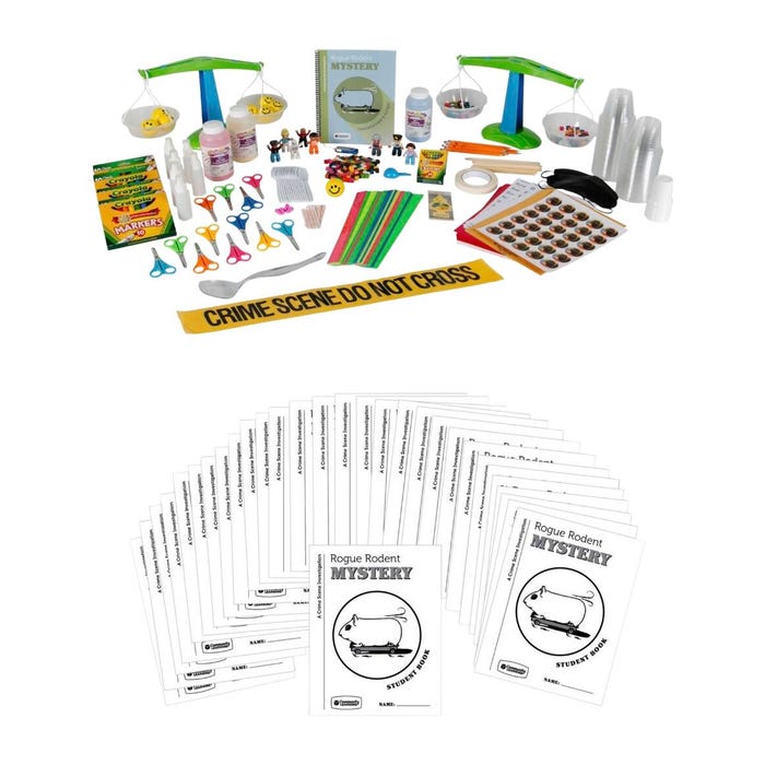 Community Learning Rogue Rodent Mystery, A Crime Scene Investigation Deluxe Summer Camp Kit, Grades PreK to 1