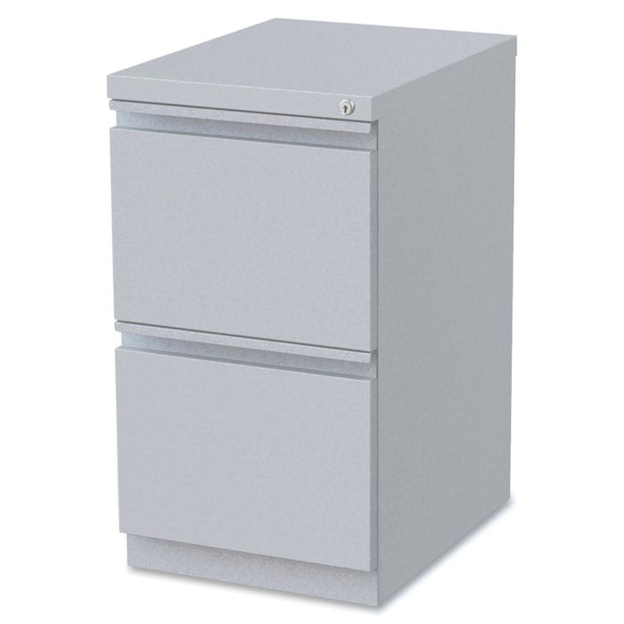 Lorell 20 in Mobile FF Pedestal File, 15 x 19-7/8 x 23-3/4 Inches, Platinum