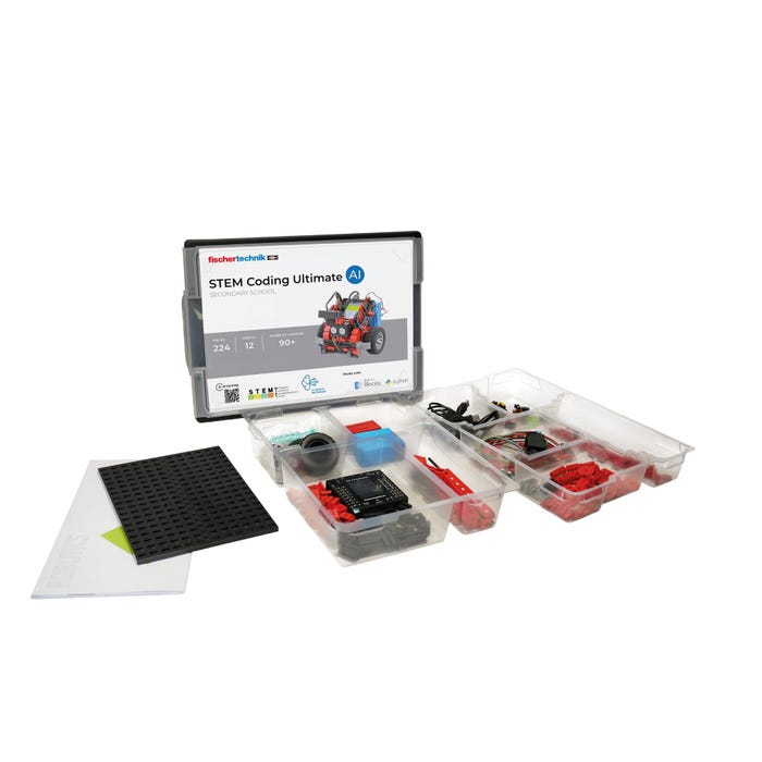 Fischertechnik STEM Coding Ultimate AI Kit, 224 Pieces
