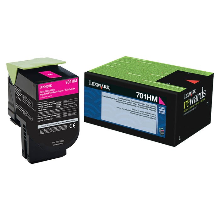 Lexmark Ink Toner Cartridge, 70C1HM0, Magenta