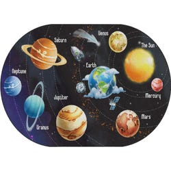 Flagship Carpets All The Planets In My Solar System Carpet, Oval 4002346