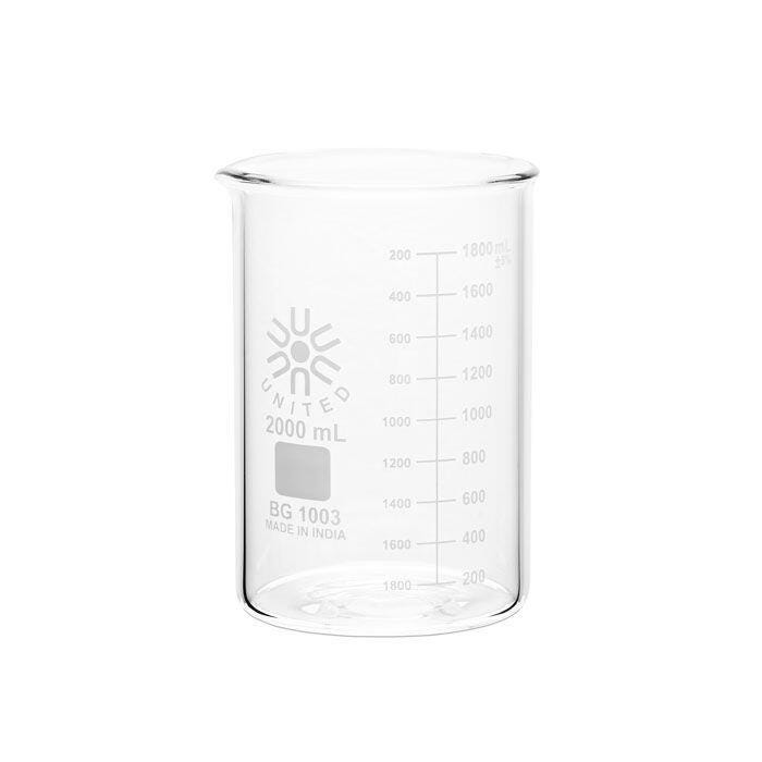 United Scientific Beakers, Low Form, Heavy Duty, 2000ml