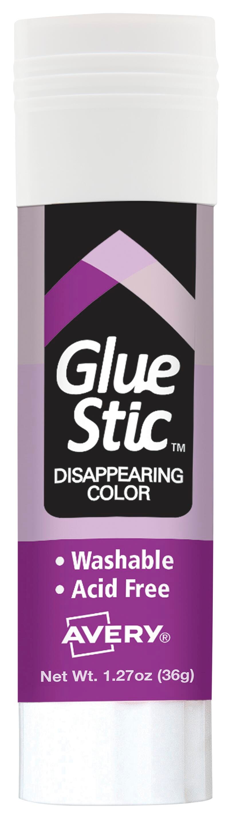 Avery Permanent Glue Stic, 1.27 Ounces, Disappearing Purple 1327953