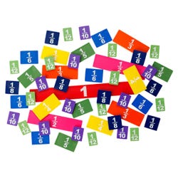 SI Manufacturing Fraction Tiles, Set of 51
