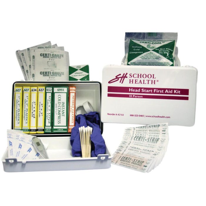 School Health Head Start First Aid Kit, 72 Pieces