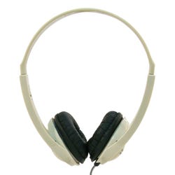 Image for Califone 3060AV Lightweight On-Ear Stereo Headphones, Inline Volume Control, 3.5mm Plug, Beige from School Specialty