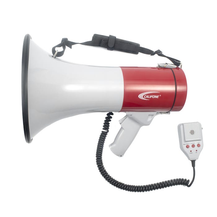 Califone PA25-R Handheld Megaphone with 458 Foot Range, 25 Watts