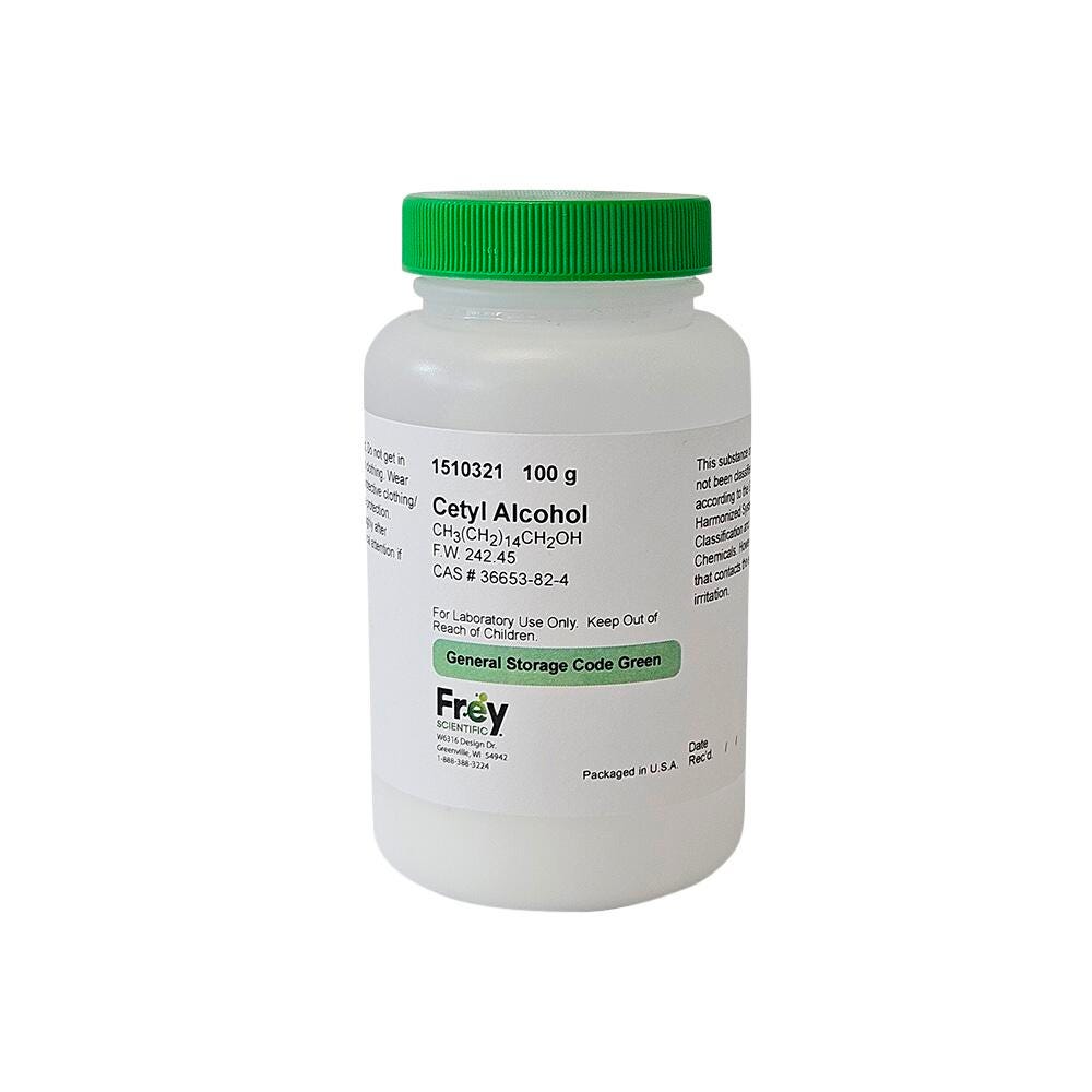 Frey Scientific Cetyl Alcohol, 100 Grams 1510321