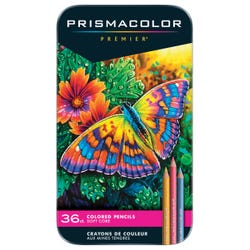 Prismacolor Premier Soft Core Colored Pencil Sets, Assorted Colors, Set of 36 Item Number 248944