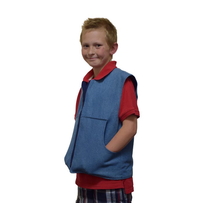 SensoryCritters Denim Style Weighted Vest, Boys