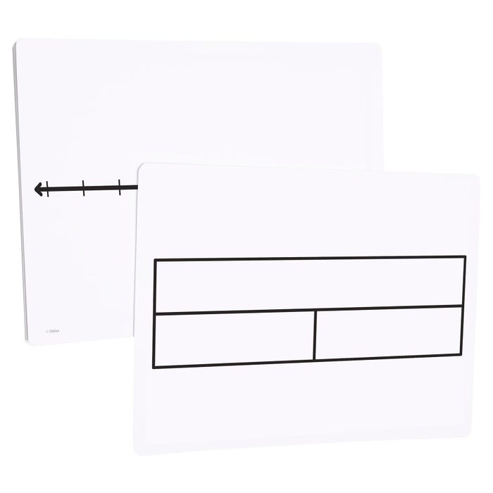 Didax Write-On/Wipe-Off Part-Part-Whole/Number Line Mats, Set of 10
