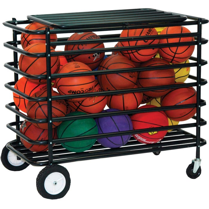 Champion Sports Ultimate Lockable Ball Locker, 45 x 24 x 39 Inches, Black