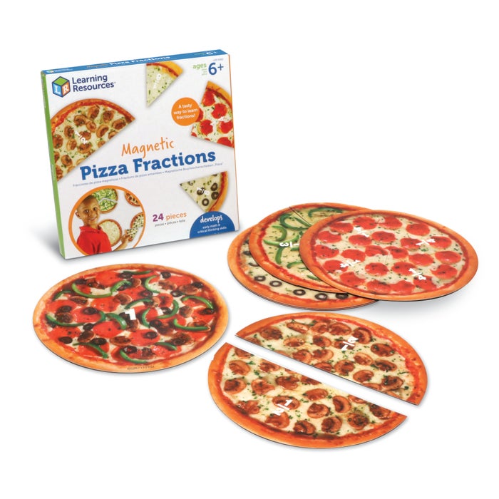 Learning Resources Magnetic Pizza Fraction Demonstration Set