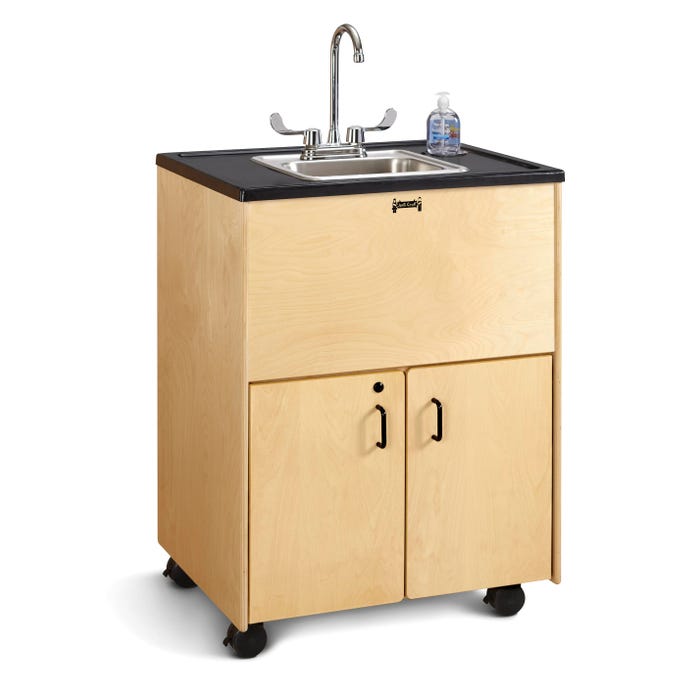 Jonti-Craft Child Height Clean Hands Helper, 38-Inch Counter, Stainless Steel Sink
