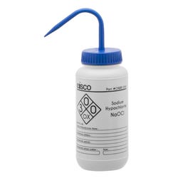 Eisco Labs Sodium Hypochlorite Wash Bottle (Bleach), 500 mL, LDPE 2039955
