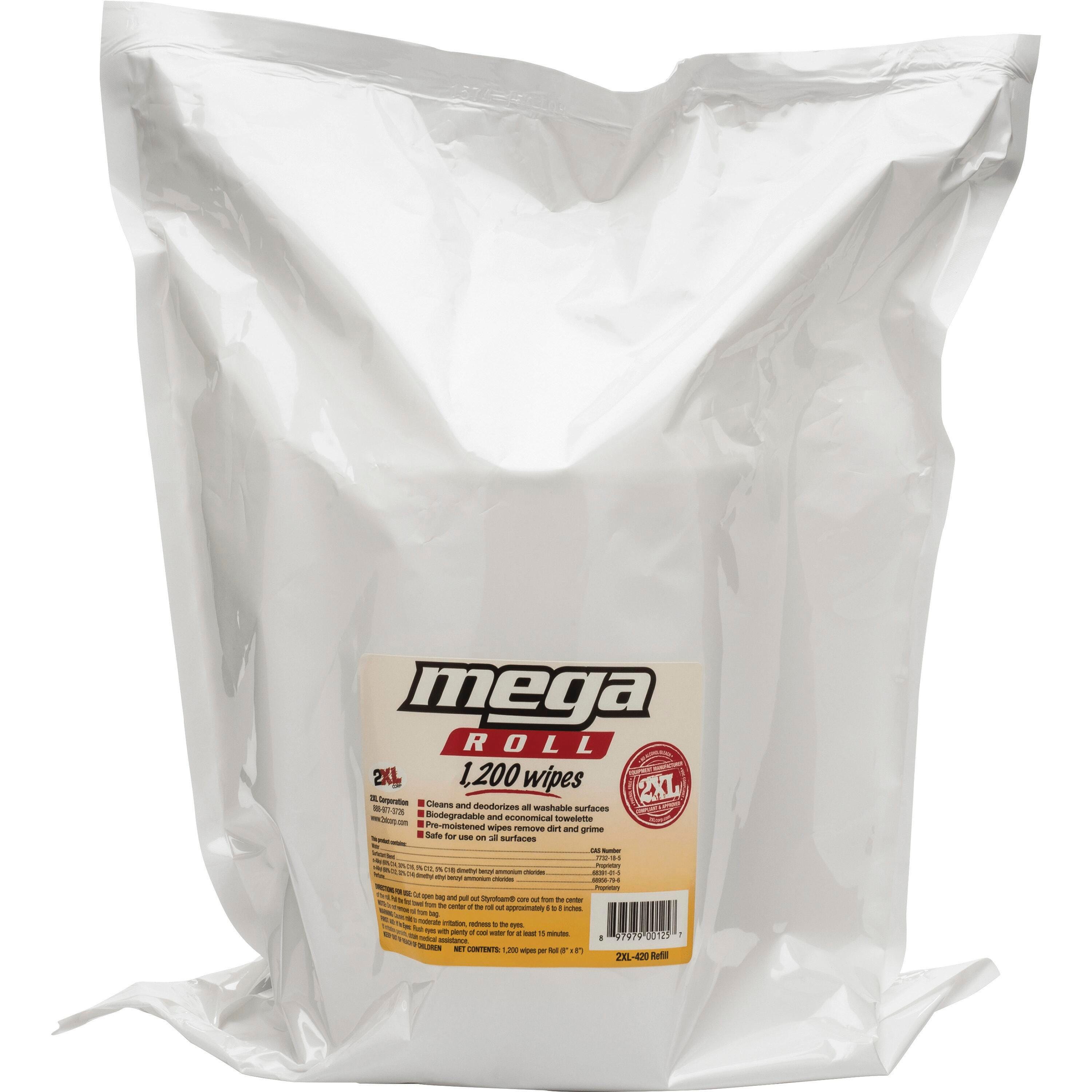Image for 2XL Mega Roll Wipes Refill, Roll of 1200 Sheets, White from School Specialty