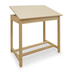 Hann Manufacturing Drawing Table with Adjustable Top, 42 x 30 x 39 Inches