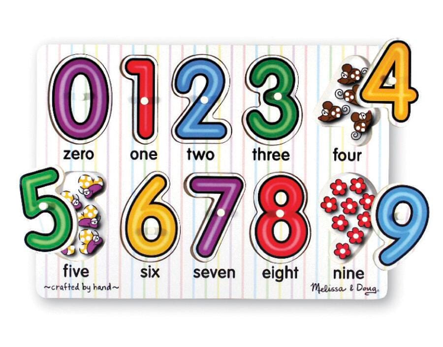 Melissa & Doug See-Inside Numbers Puzzle 1335953