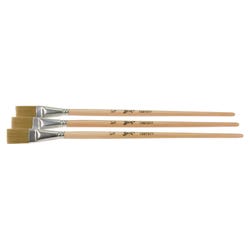 Sax Golden Synthetic Bristle Acrylic Easel Paint Brushes, Flat, 3/4 Inch, Set of 3 1567577