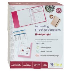 C-Line Heavyweight Polypropylene Sheet Protector, Clear, 8-1/2 x 11 Inches, Box of 200 2149597