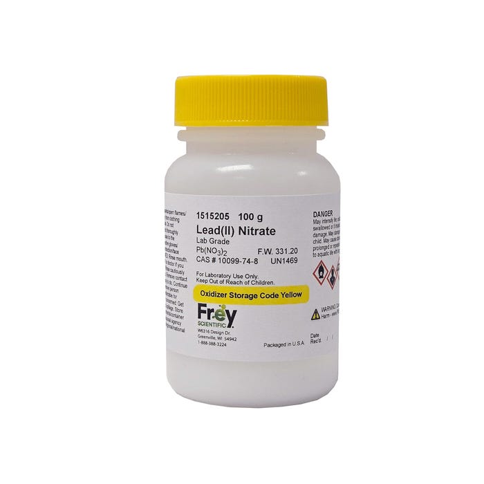 Frey Scientific Lead (II) Nitrate, Lab Grade, 100 Grams