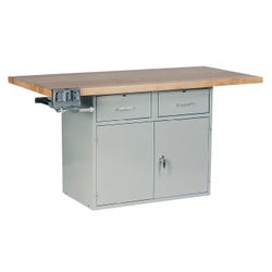 Montisa 2 Station Workbench with 2 Drawers, 2 Doors and 2 Vises 4000401