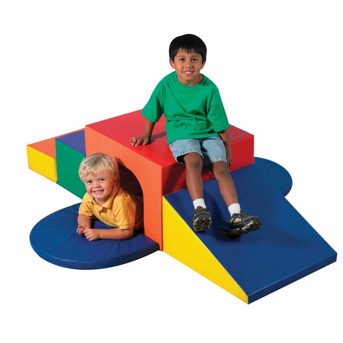 Children's Factory Soft Tunnel Climber, 69 x 70 x 17-1/2 Inches