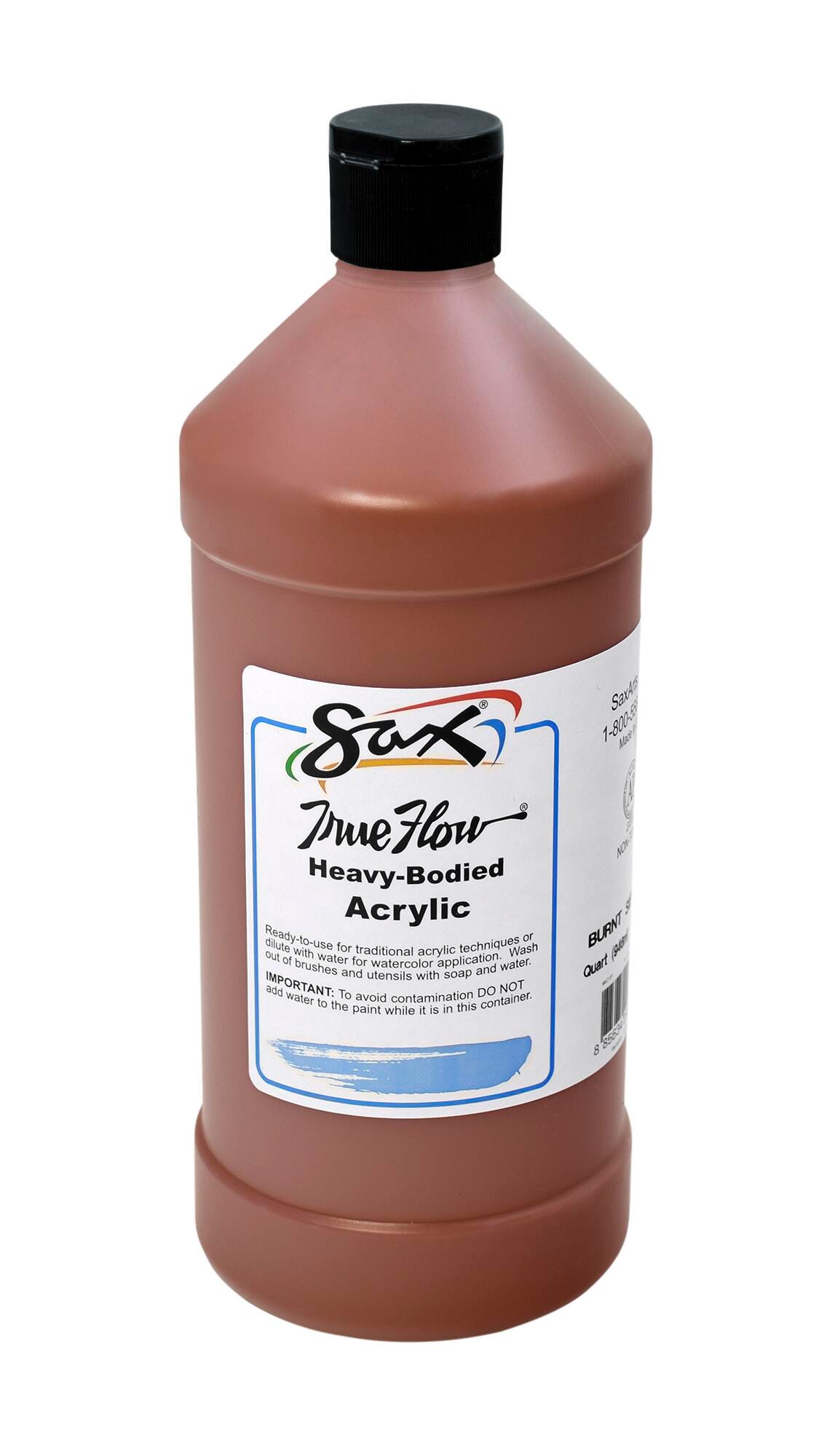 Sax Heavy Body Acrylic Paint, 1 Quart, Burnt Sienna 1572485