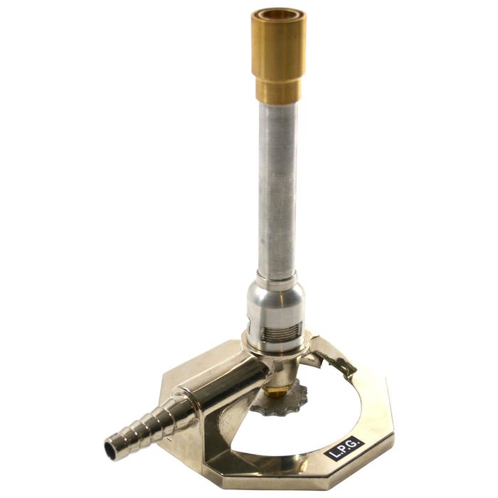 Eisco Labs Liquid Petroleum Gas Bunsen Burner (Tirrill) with Gas and Air Supply Control