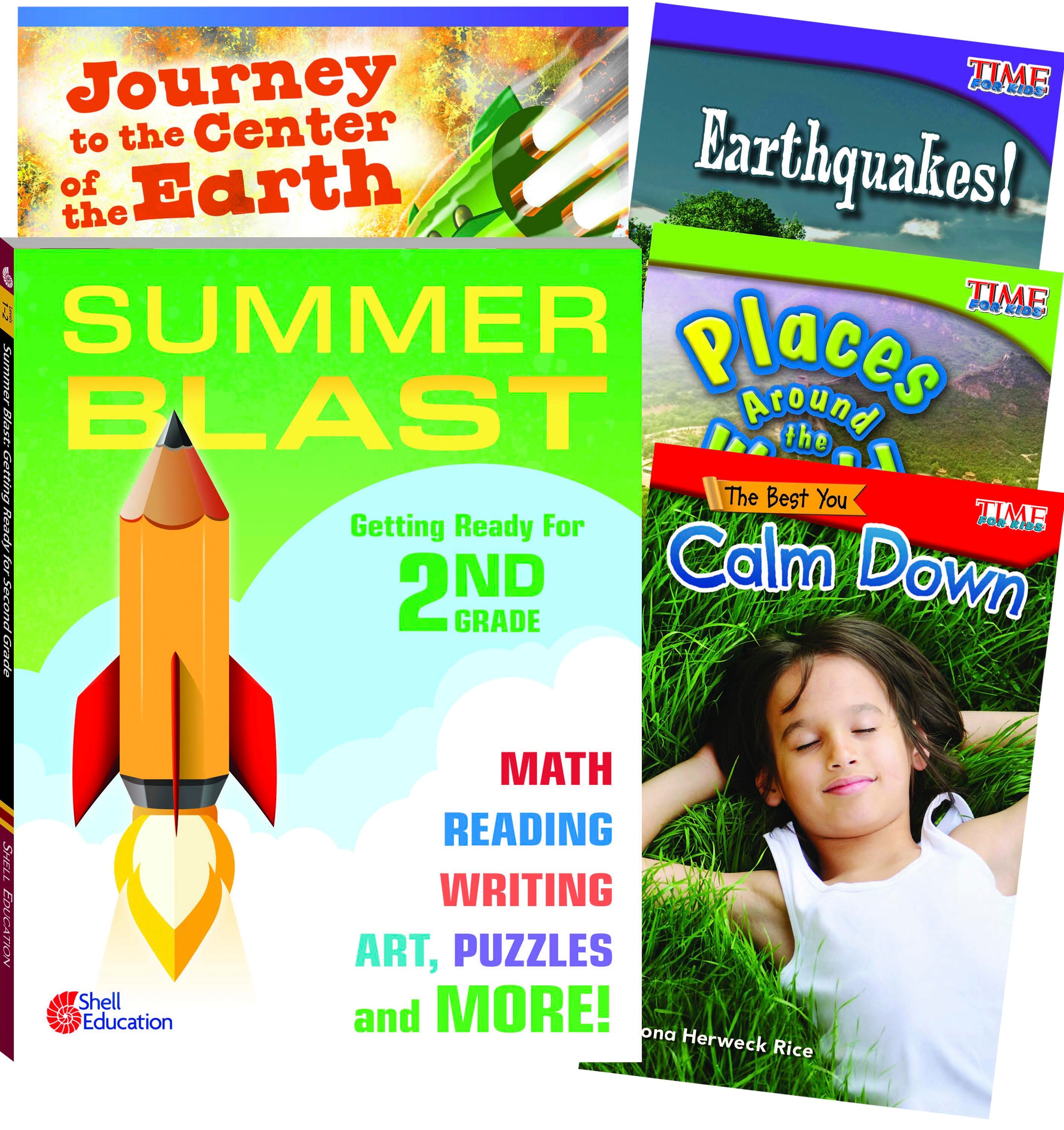 Image for Teacher Created Materials Learn-at-Home Summer Reading Bundle, Grade 2, Set of 5 from School Specialty