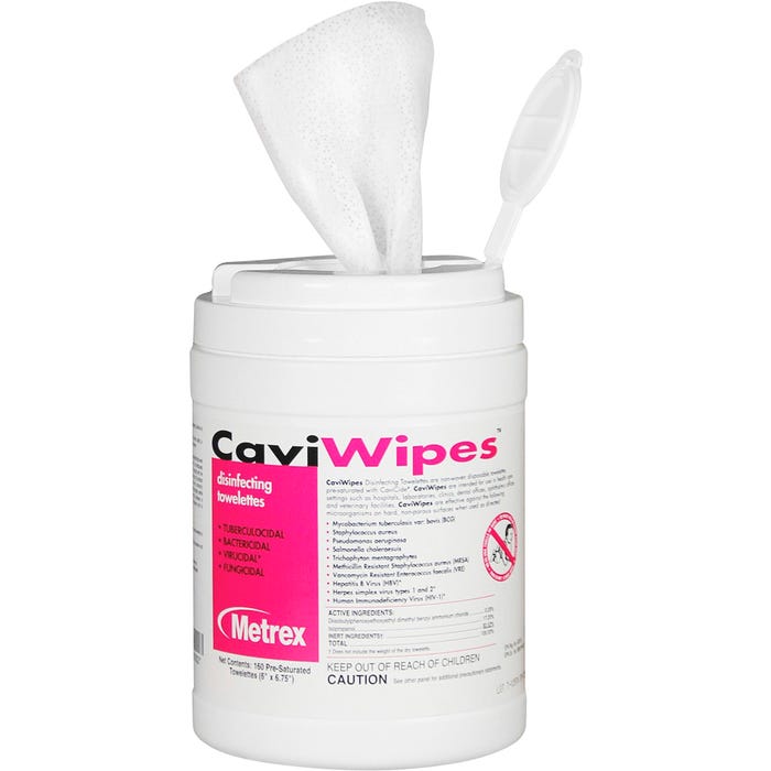 CaviWipes Surface Disinfecting Towelettes, Pack of 160