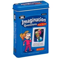 Super Duper Imagination Questions Fun Deck, Item Number 2092669