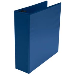 School Smart D Ring View Binder, Polypropylene, 3 Inches, Blue 2006492