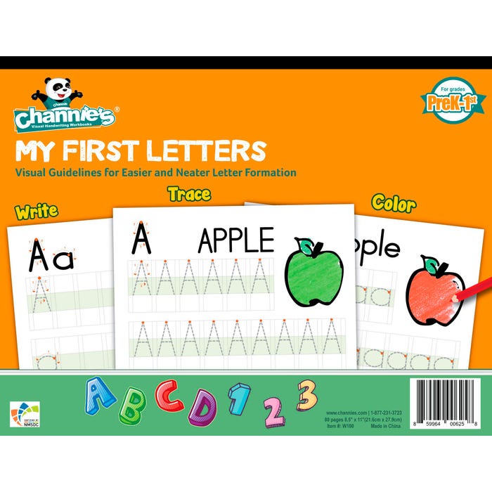 Channie’s My First Letters Workbook