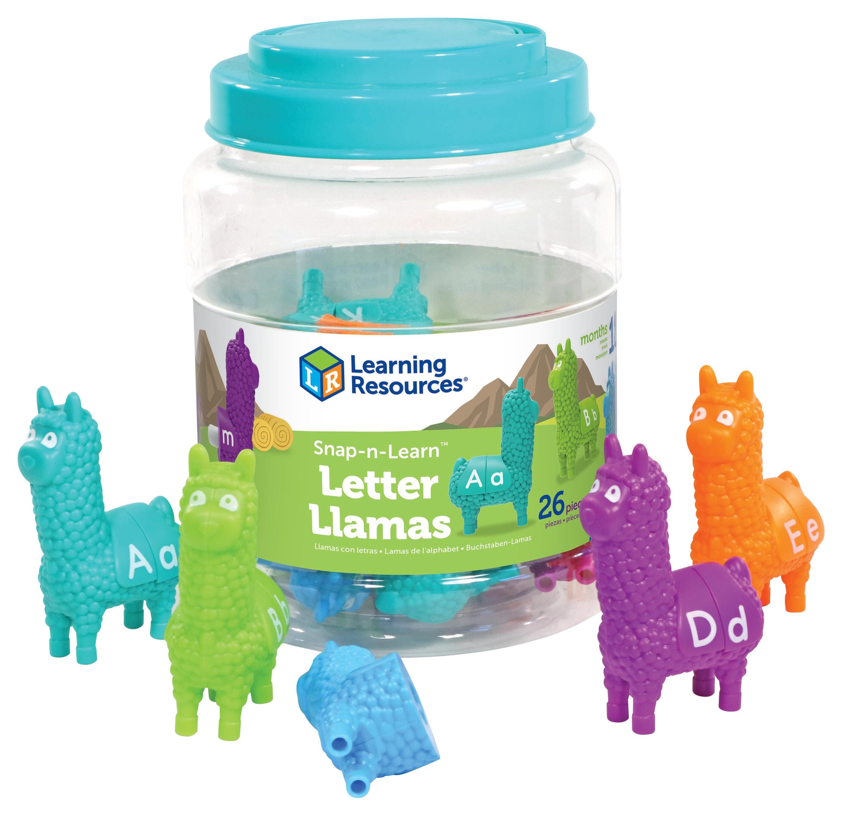Learning Resources Snap-n-Learn Llamas, 26 Pieces 2148019
