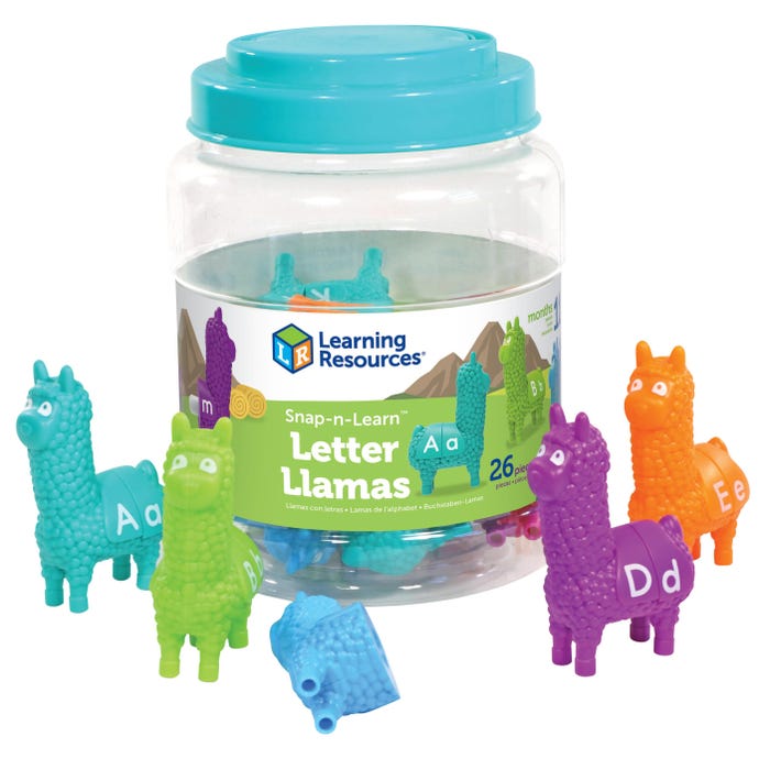 Learning Resources Snap-n-Learn Llamas, 26 Pieces