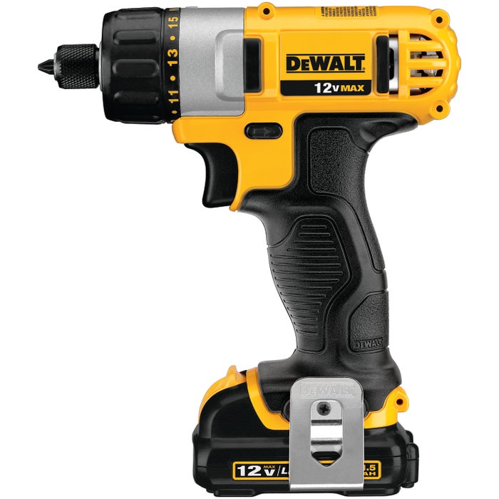 Woodworker's Dewalt Max Cordless Screwdriver Kit, 1/4 in, 12 V