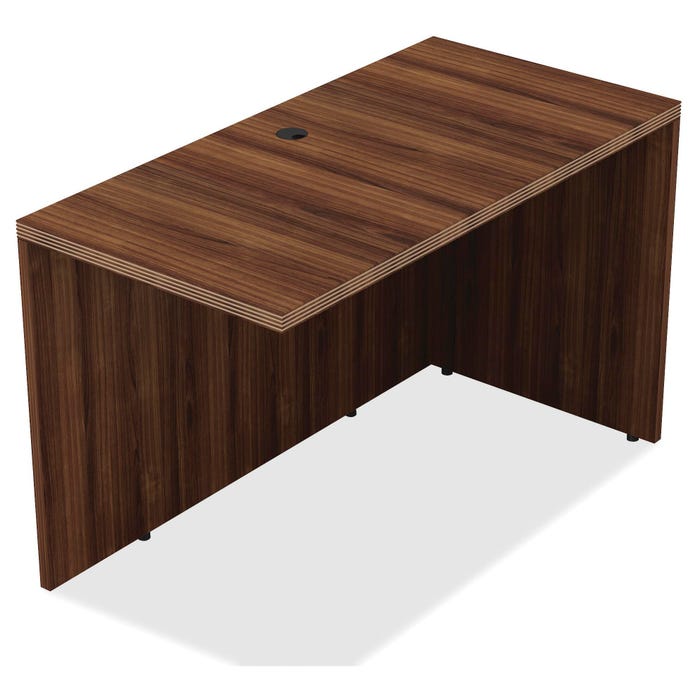 Lorell Chateau Laminate Return, 42 x 24 x 29-1/2 Inches, Walnut