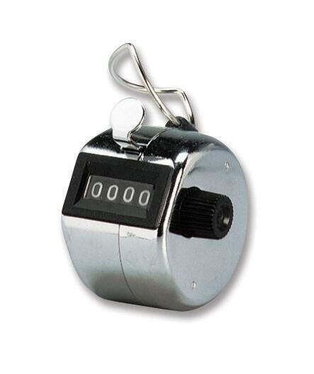 Frey Scientific Hand Tally Counter, Plated Chrome, Item Number 582126