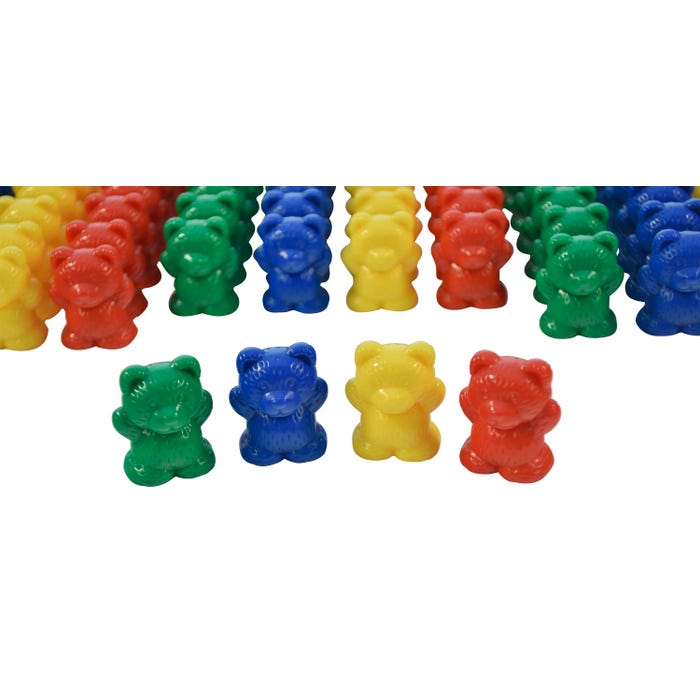 Achieve It! Counting Bears Large Size, 4 Color, Set of 100