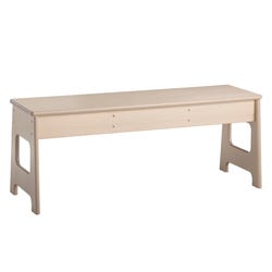 Image for Childcraft Out2Grow Outdoor Oak Poly Bench, 48 x 12 x 16 Inches from School Specialty