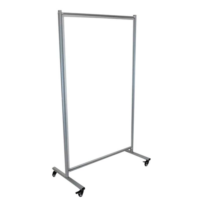 Luxor Mobile Magnetic Whiteboard Room Divider, 38-1/2 x 64 Inches