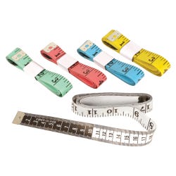 Learning Resources Two Sided Tape Measure, Assorted Colors, 60 Inches, Set of 10 264492